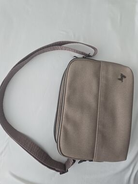Taupe Crossbody Messenger Bag - Lug